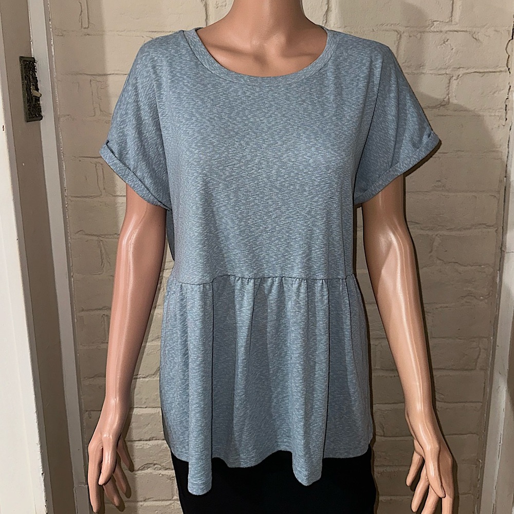 A Beautiful Soul size A, XL light pastel blue basic casual blouse top